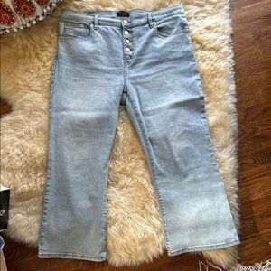 Banana Republic Blue Flare Wide Leg Jeans NEW size 16